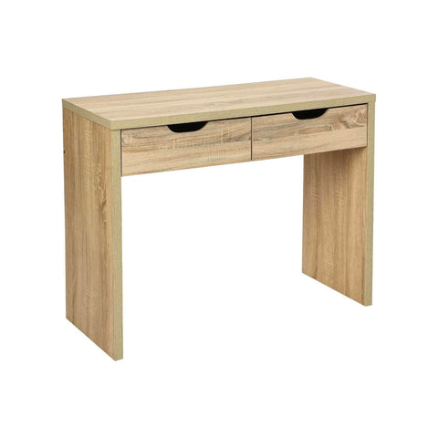 2-Drawer Console Table, Oak Effect