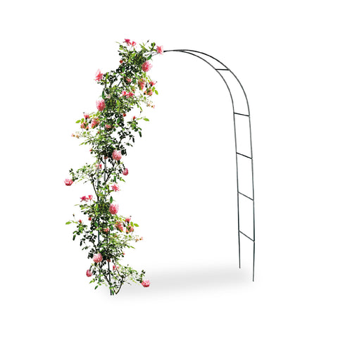Iron garden arch for climbing plants, 140x38x240 cm