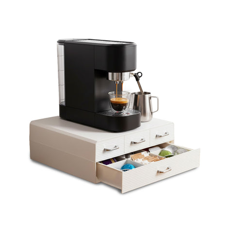 Coffee Pod and Capsule Organizer with 4 Drawers - Space-Saving Design
