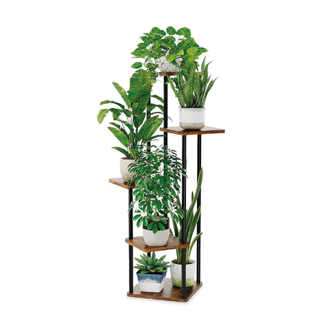 5-Tier Steel and MDF Plant Stand, 106 cm