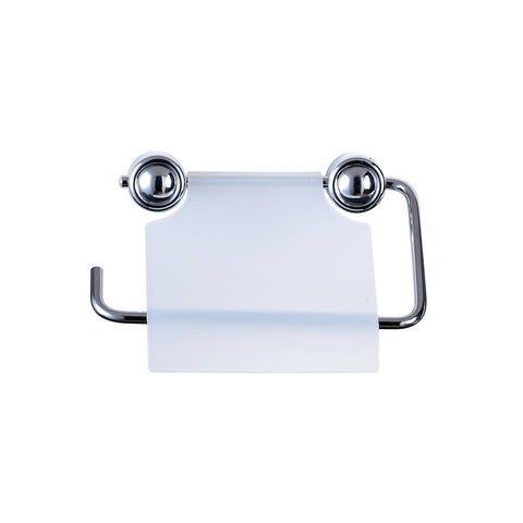 Atlantik White Wall-Mounted Toilet Roll Holder