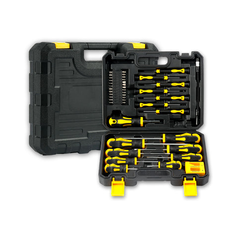 43-Piece Professional Magnetic Screwdriver Set with Case – Screwdriver Kit with Magnetizer and Demagnetizer