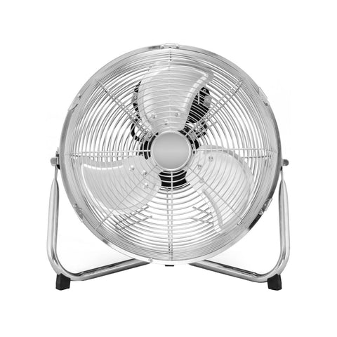 3-Blade Metal Floor Fan, 3 Speeds, 130W, 45cm