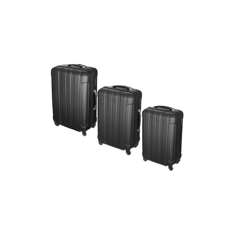 Set of 3 Ultra-Rigid Wheeled Travel Suitcases