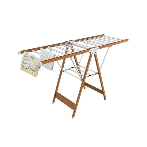 13m Foldable Wooden Clothes Drying Rack