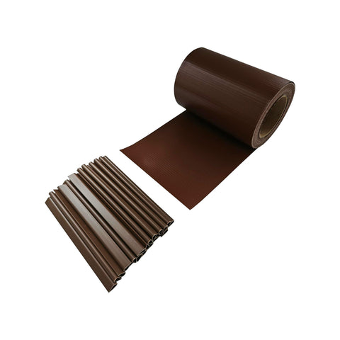 PVC Balcony and Garden Privacy Screen 19x3500cm Brown