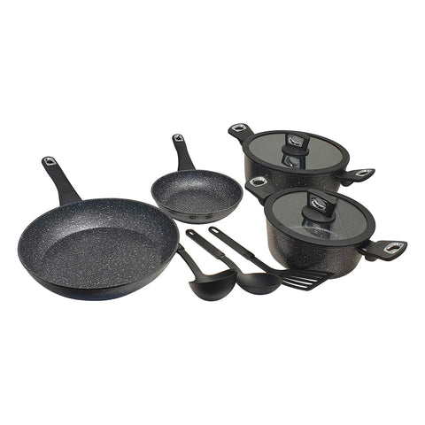 9-Piece Induction Cookware Set in Lava Stone