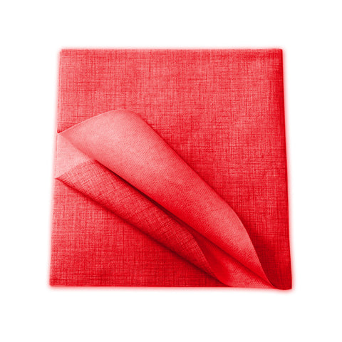 Set of 100 Red Disposable TNT Tablecloths 140x140cm