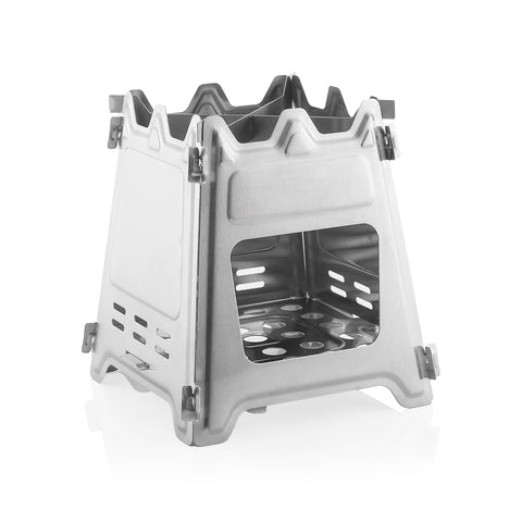 Foldable Steel Camping Stove ø 15,5x18cm