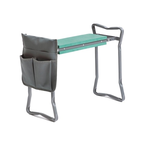 Folding Bench with Bag for Gardening Tools 60x49x27,5cm