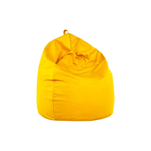 Nylon bean bag pouf 65x62cm Yellow