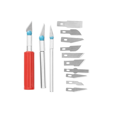 Set Of 13 Balsa-Cutting Blades With Case