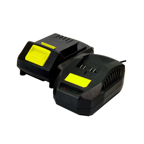 2.0 Ah Battery and Charger Set, 4 LED, 450w