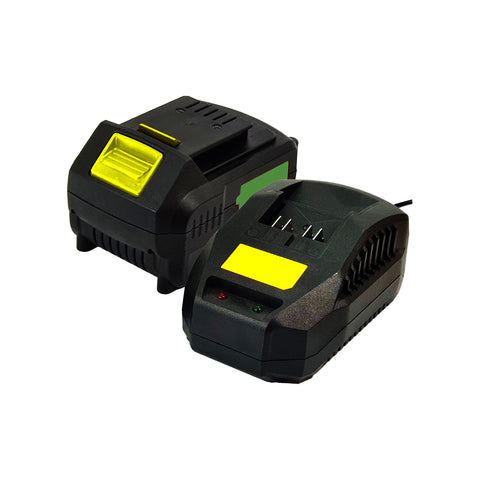 4.0 Ah Battery and Charger Set, 4 LEDs, 900w