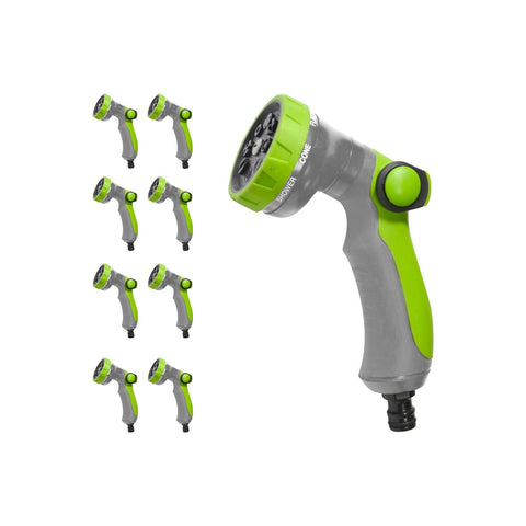 Irrigation Set with Gun, 8 Adjustable Jets, Hose and Tap Connector, and 2 Fittings