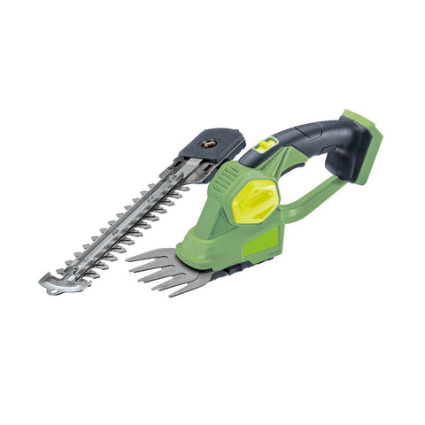20v Hedge Trimmer with 20cm Aluminium Blade and 9,2cm Shrub and Bush Shears – 230hz