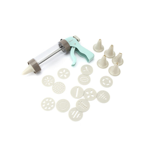 Plastic pastry and cookie press, 19pcs