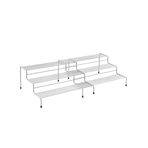 Set of 2 3-Tier Spice Racks 28/55x23x13cm