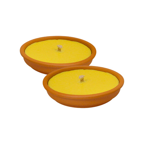 Set of 2 Zanza Tiger Icaridin Candles 14cm