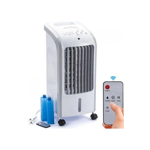 80W Air Cooler with 300m³/H Airflow, 3 Speeds, and 4l Water and Ice Tank