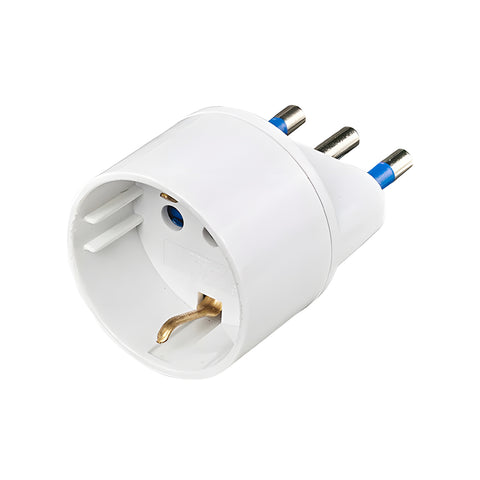 Schuko Adapter Socket 2p+T S17 Plug 16a 250v White