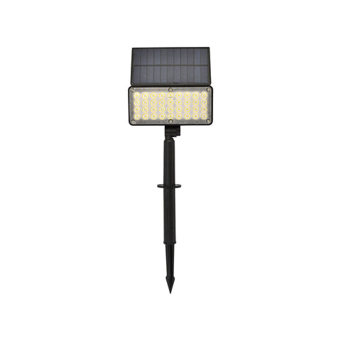 Solar LED Spotlight with Stake, 2 Brightness Modes, 5w 4000k
