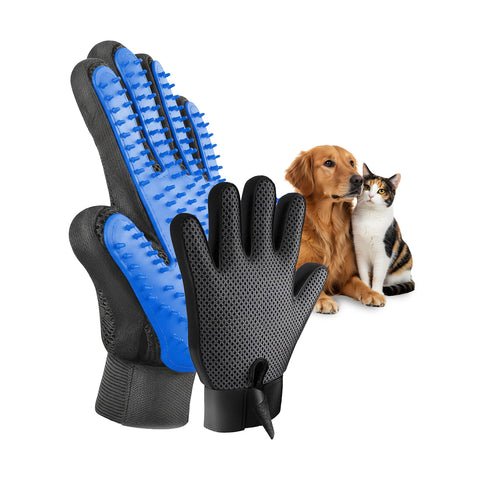 Soft Grooming Glove for Dogs and Cats with Adjustable Strap