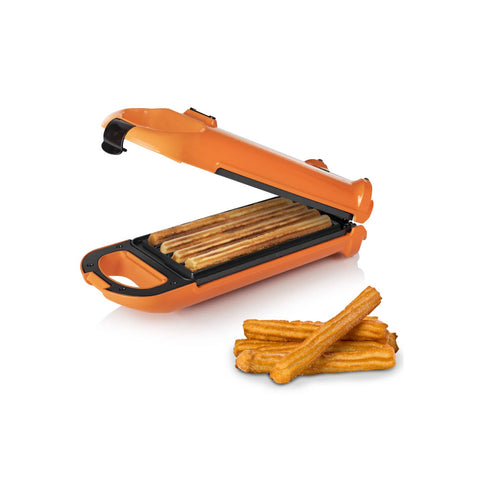 700w non-stick electric 4-churro maker, orange