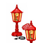 saint joy lampada natalizia con neve luci led e musica usb 2 colori ean 8050043128195