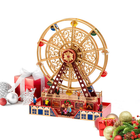 Animated London Eye Christmas Carousel with Music
