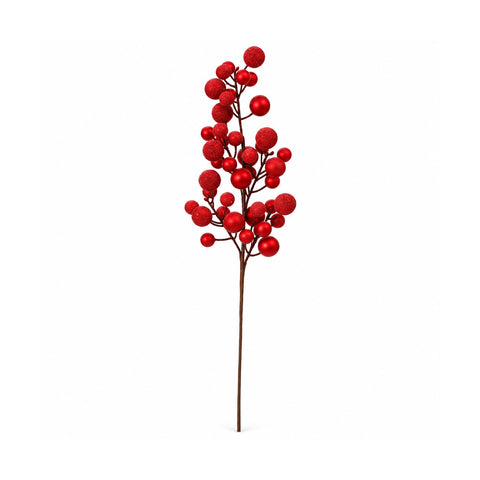 saint joy ramo con bacche rosse artificiale 65 cm decorazione natalizia ean 8056819081114