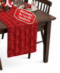 saint joy runner natalizio 33x180 cm con alberi in rilievo rosso o verde ean 8050043128317