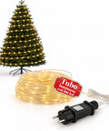 saint joy tubo luminoso led 10 m con 180 led bianco caldo e 8 giochi di luce ean 8050043128553