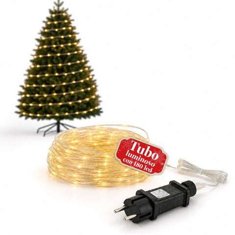 10 m LED Rope Light with 180 Warm White LEDs and 8 Light Effects