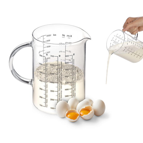 Graduated Glass Jug 1l 15x10cm
