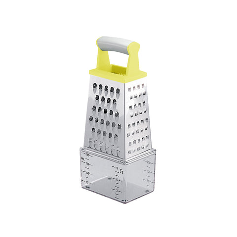 4-Sided Stainless Steel Grater with Container
