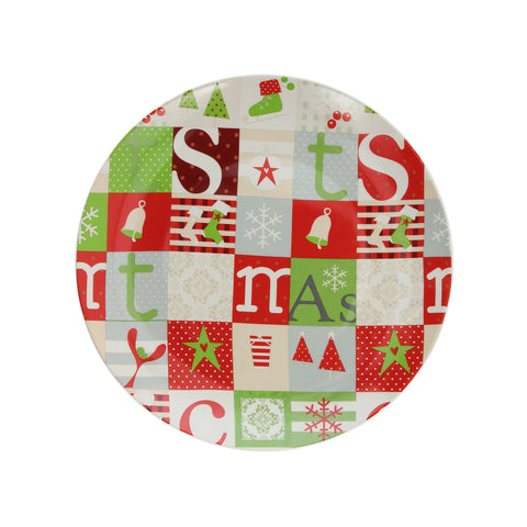Patchwork Panettone Plate 30cm