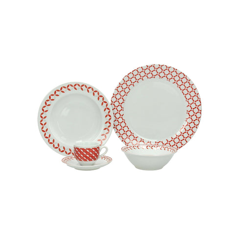 Olimpia Gilda Set of 18 Porcelain Plates