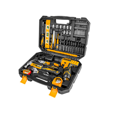 12v Cordless Screwdriver with 65 Tools and Carrying Case