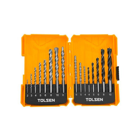 Set of 16 Assorted Drill Bits