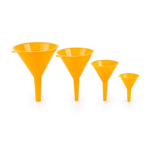 Set of 4 Plastic Funnels ø 2-3-4-5"