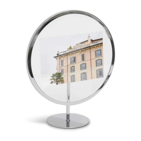 Circular Photo Frame 13x18cm Silver