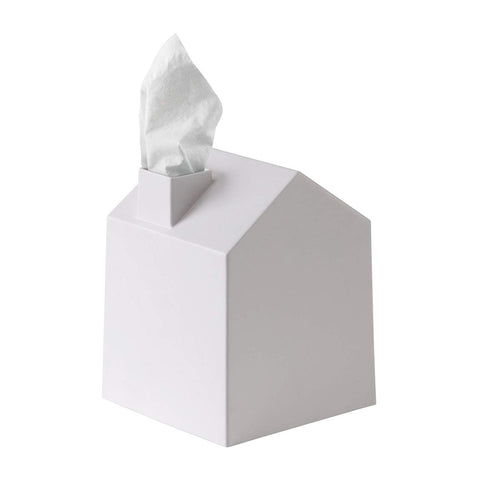 House-shaped tissue holder