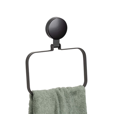 Black Steel Towel Rack