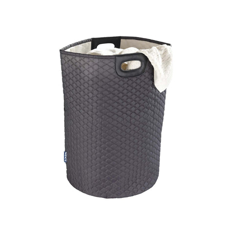 Wabo grey laundry hamper, 75l, 40x40x60cm