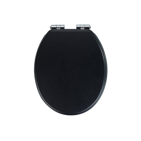 Black Cuero folding toilet seat