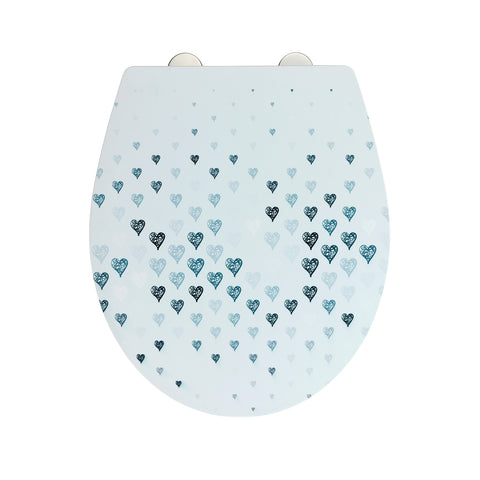 Heart-Shaped Foldable Toilet Seat