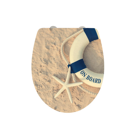 Duroplast Toilet Seat with Soft-Close Mechanism