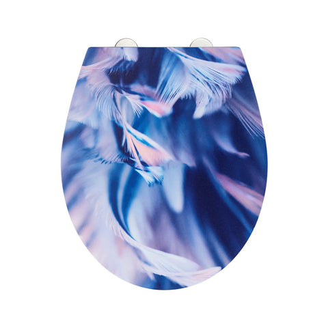 Duroplast toilet seat with soft-close mechanism