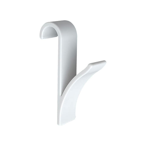 Set of 2 White Towel Warmer Hooks